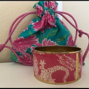 Lilly Pulitzer Pink Bangle w/ original bag